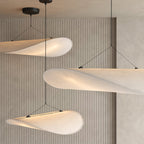 Tense Sculptural Tyvek Cloud Pendant Light