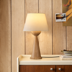 Hourglass Wood Table Lamp