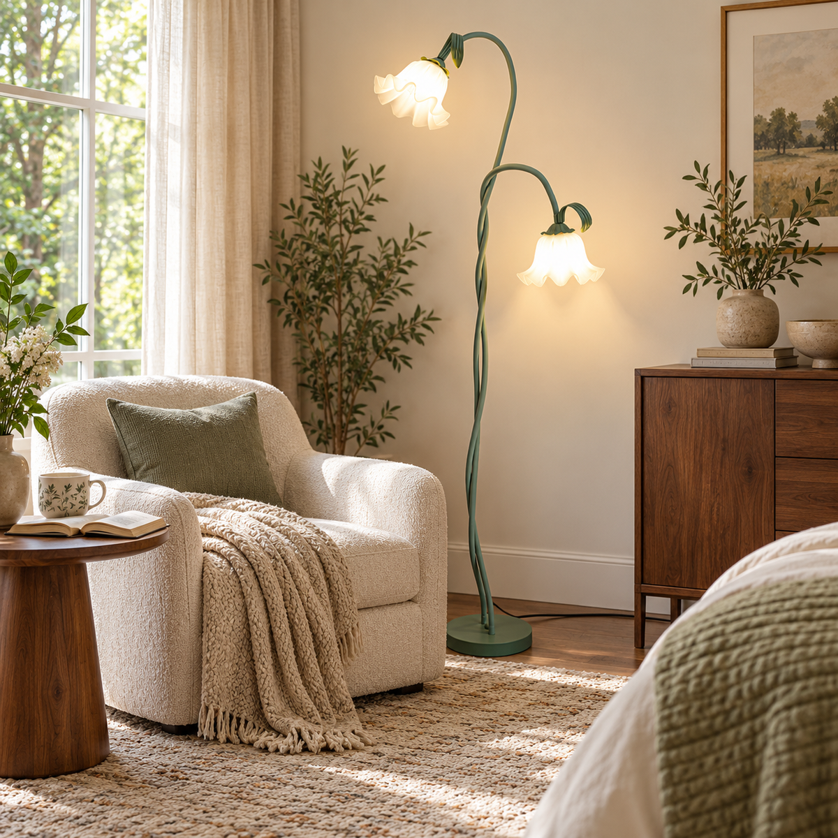 Calla Flower Acrylic Floor Lamp