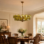 Solerin Floating Disc Glass Chandelier