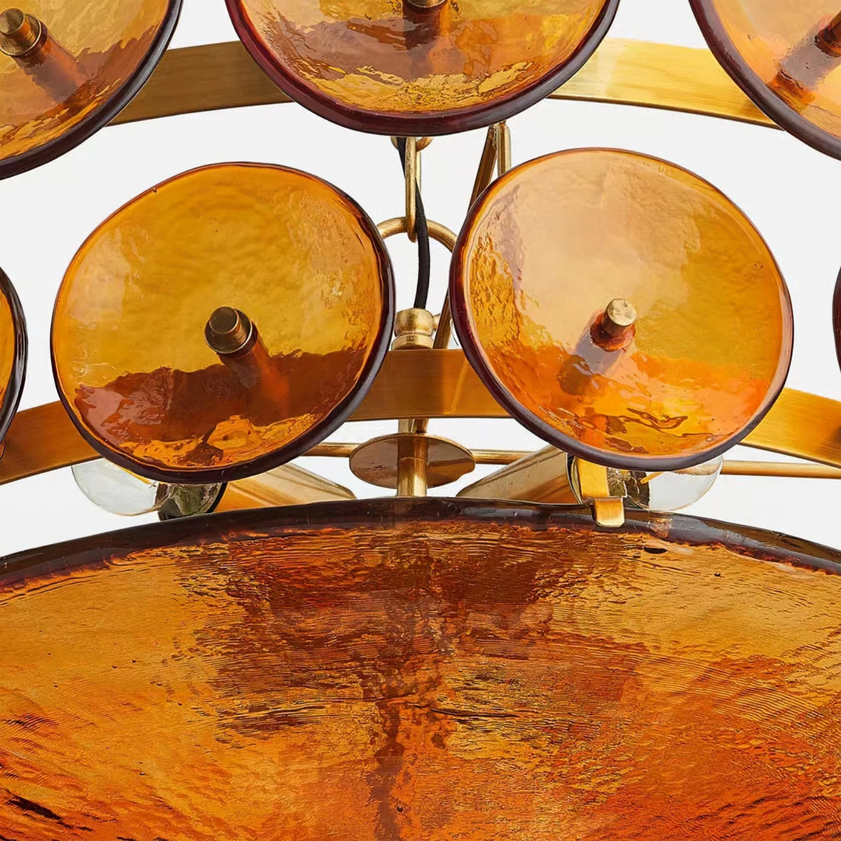 Solerin Floating Disc Glass Chandelier