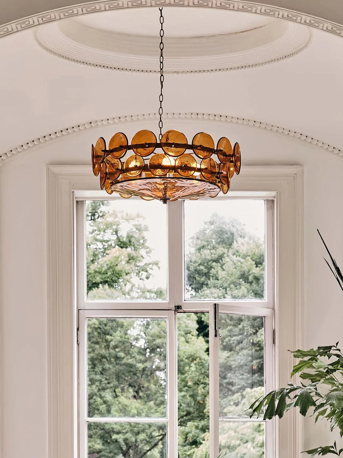 Solerin Floating Disc Glass Chandelier