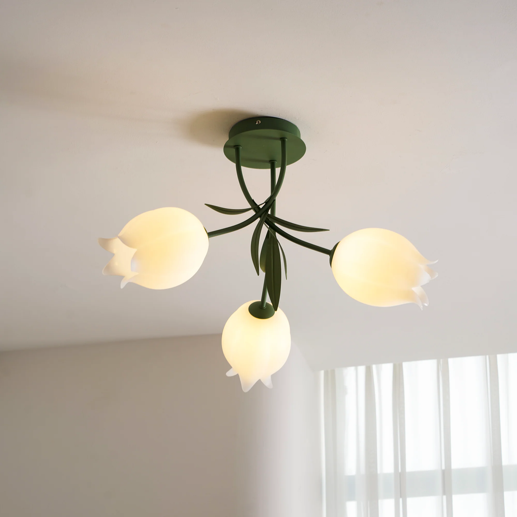 Ricko Lily Petal Acrylic Ceiling Light