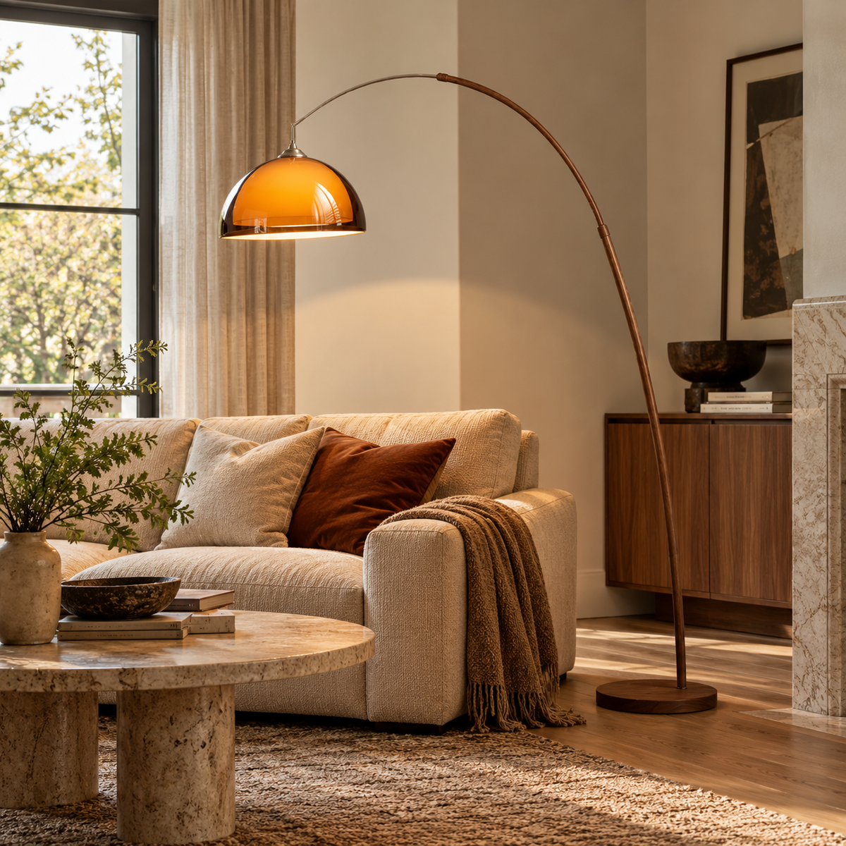 Ventoro Arc Acrylic Floor Lamp