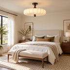 Velora Textured Fabric LED Ceiling Light