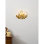 Nerelle Scalloped Glass Wall Sconce