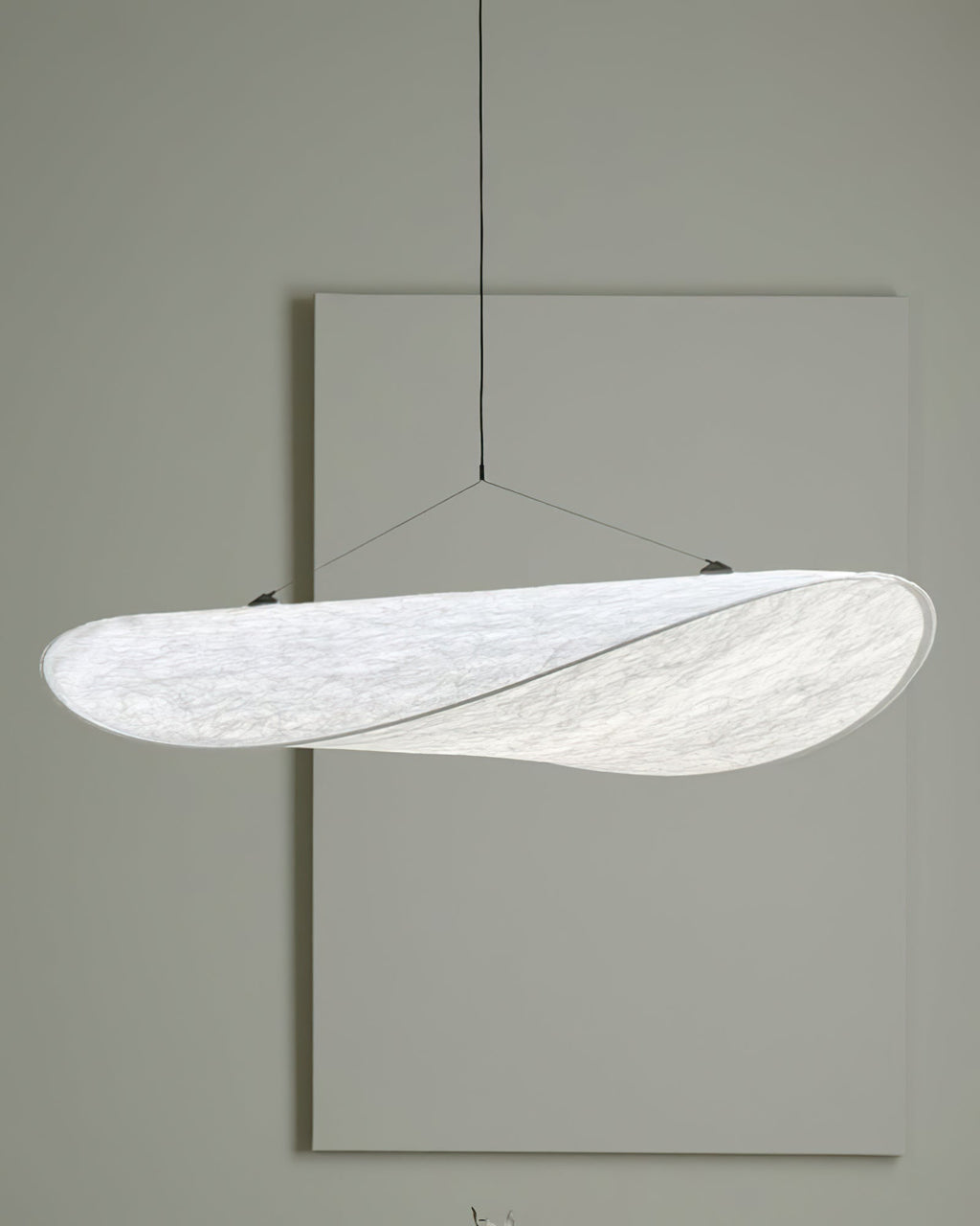 Tense Sculptural Tyvek Cloud Pendant Light