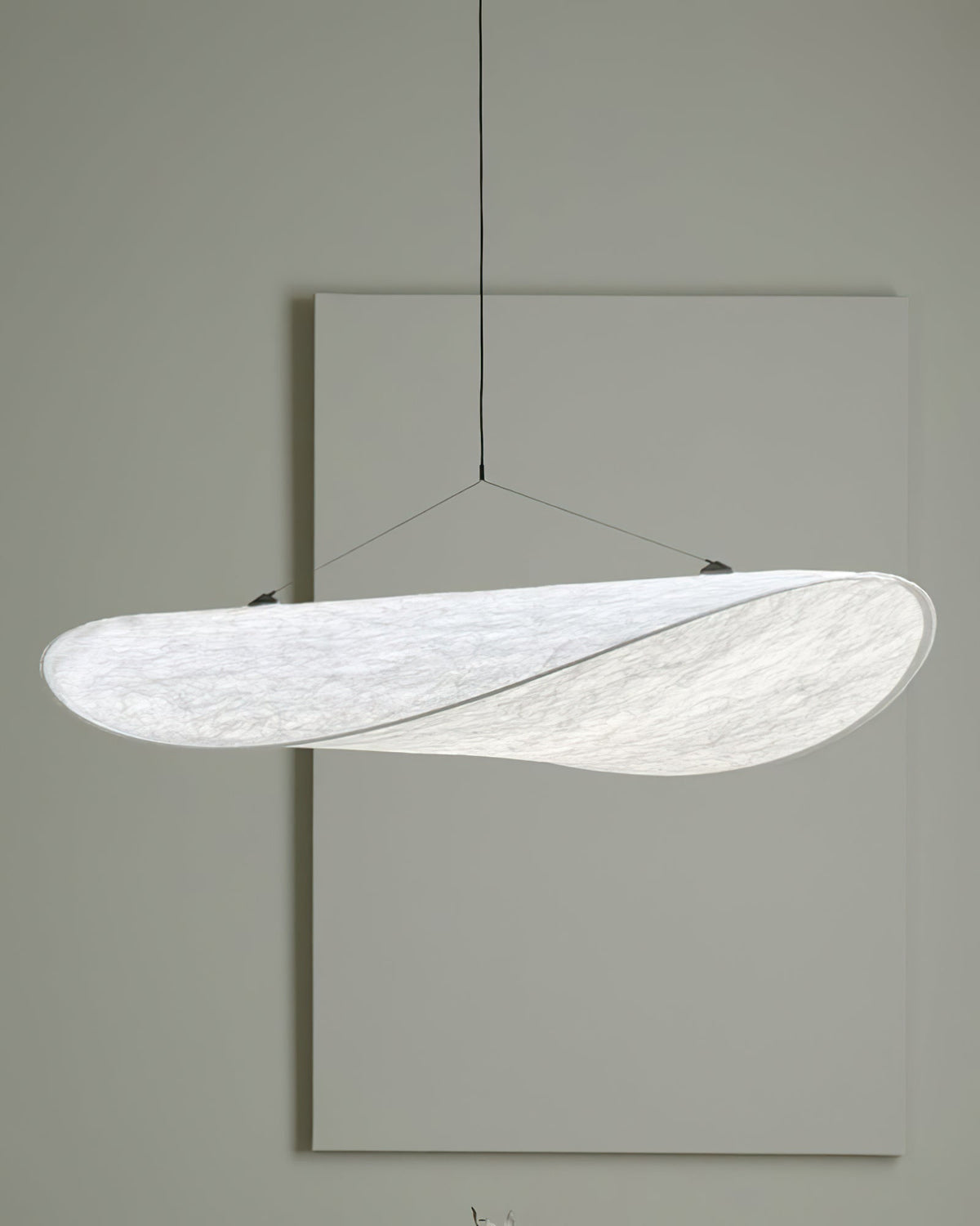 Tense Sculptural Tyvek Cloud Pendant Light