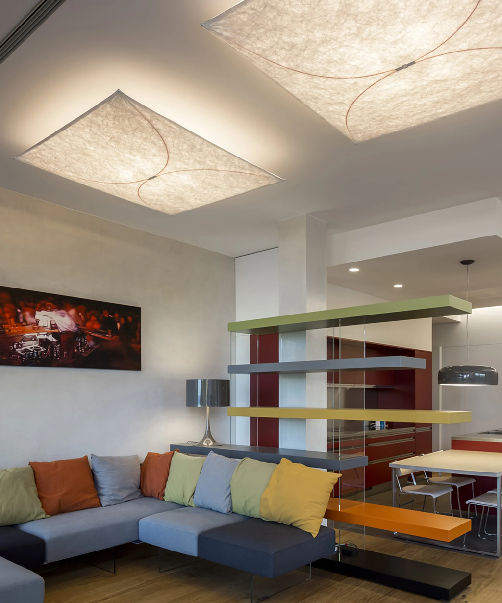 Kite Sculptural Paper Plug-In Wall Lamp