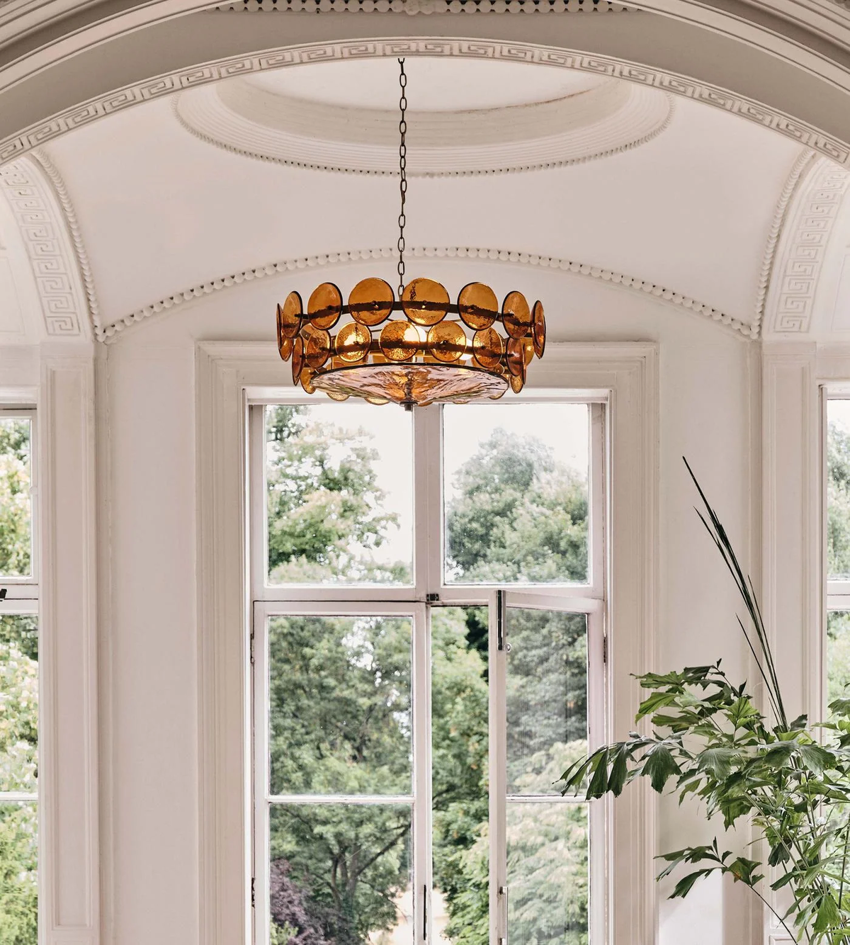 Solerin Floating Disc Glass Chandelier