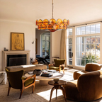 Solerin Floating Disc Glass Chandelier