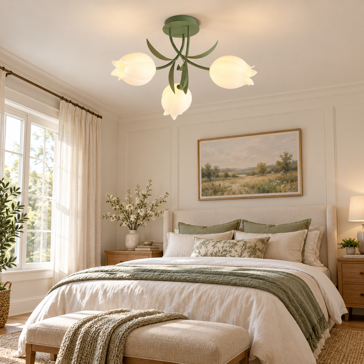 Ricko Lily Petal Acrylic Ceiling Light