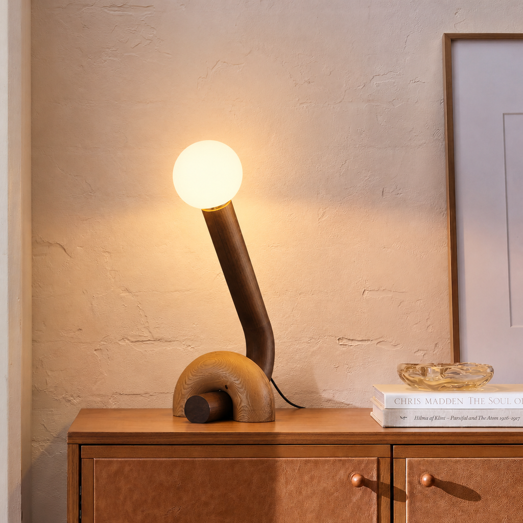 Curled Table Lamp