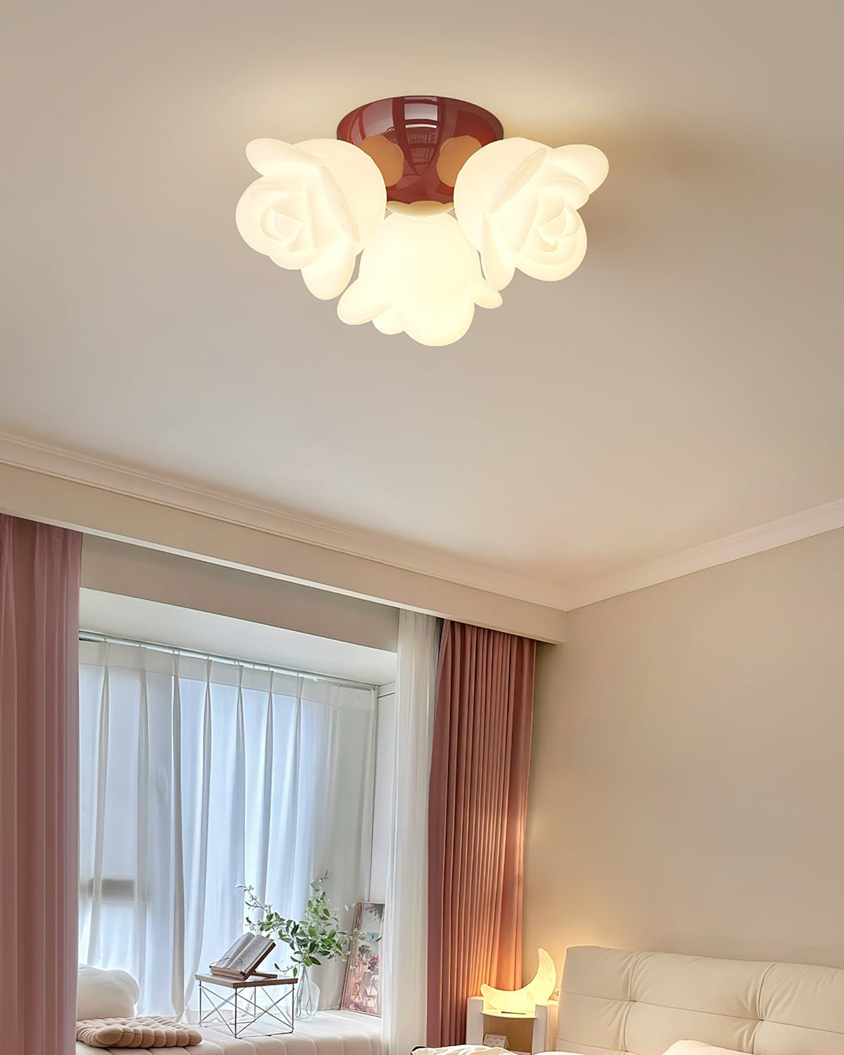 Aesa Rose Metal Ceiling Light — product view 11