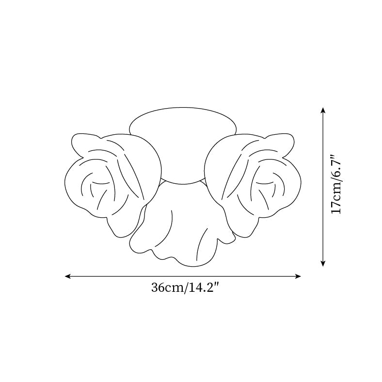 Aesa Rose Metal Ceiling Light — product view 5