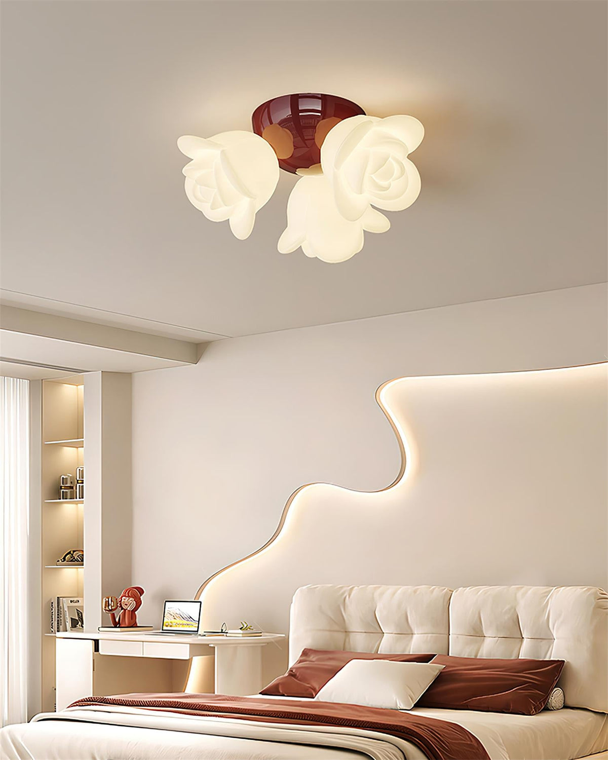 Aesa Rose Metal Ceiling Light — product view 3