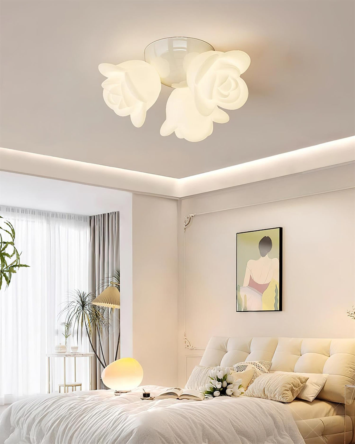 Aesa Rose Metal Ceiling Light — product view 10