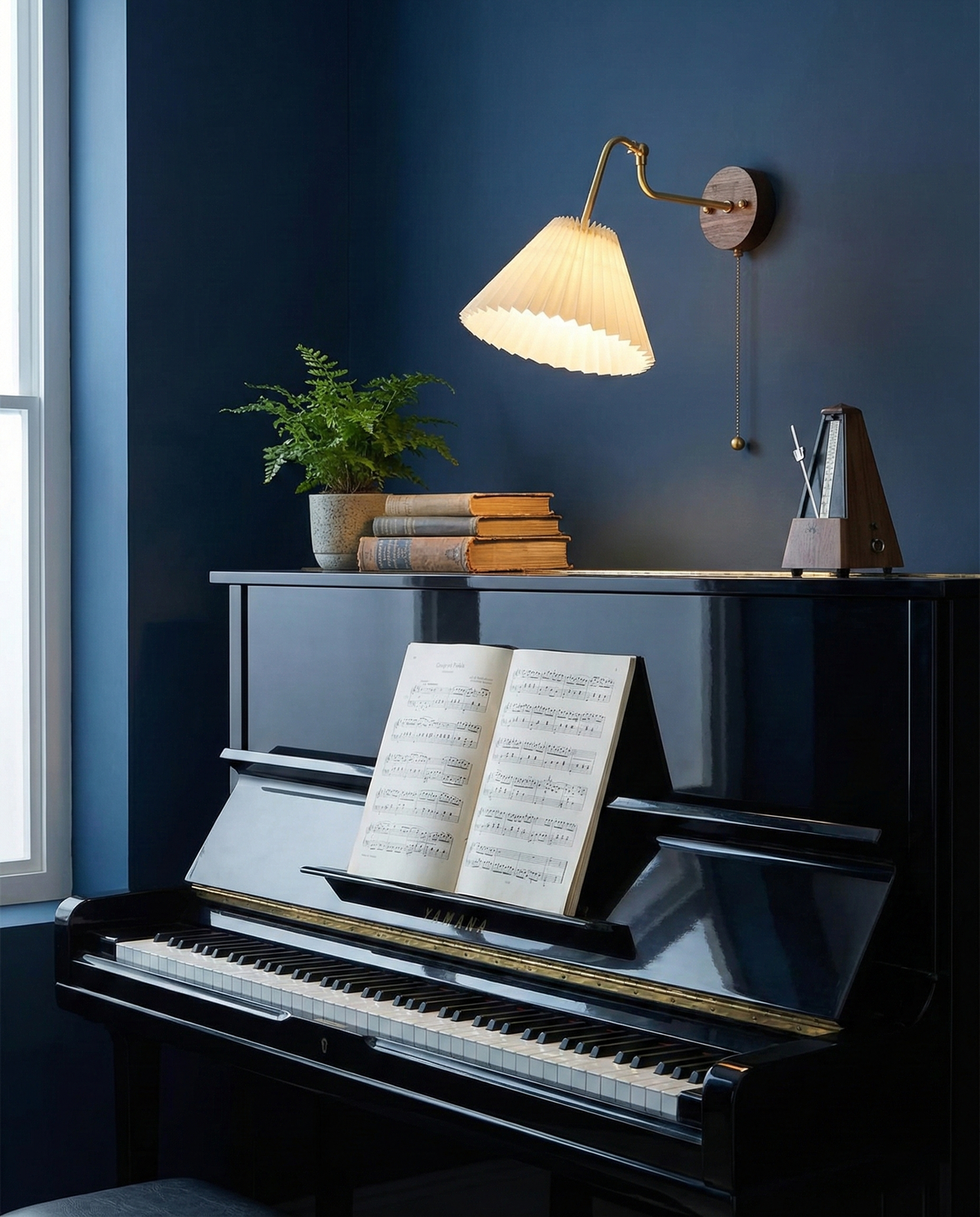 Aine Pleated Wood Wall Lamp — product view 12
