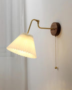 Aine Pleated Wood Wall Lamp — product view 3