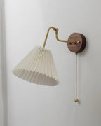 Aine Pleated Wood Wall Lamp — product view 4