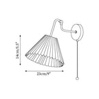 Aine Pleated Wood Wall Lamp — product view 5