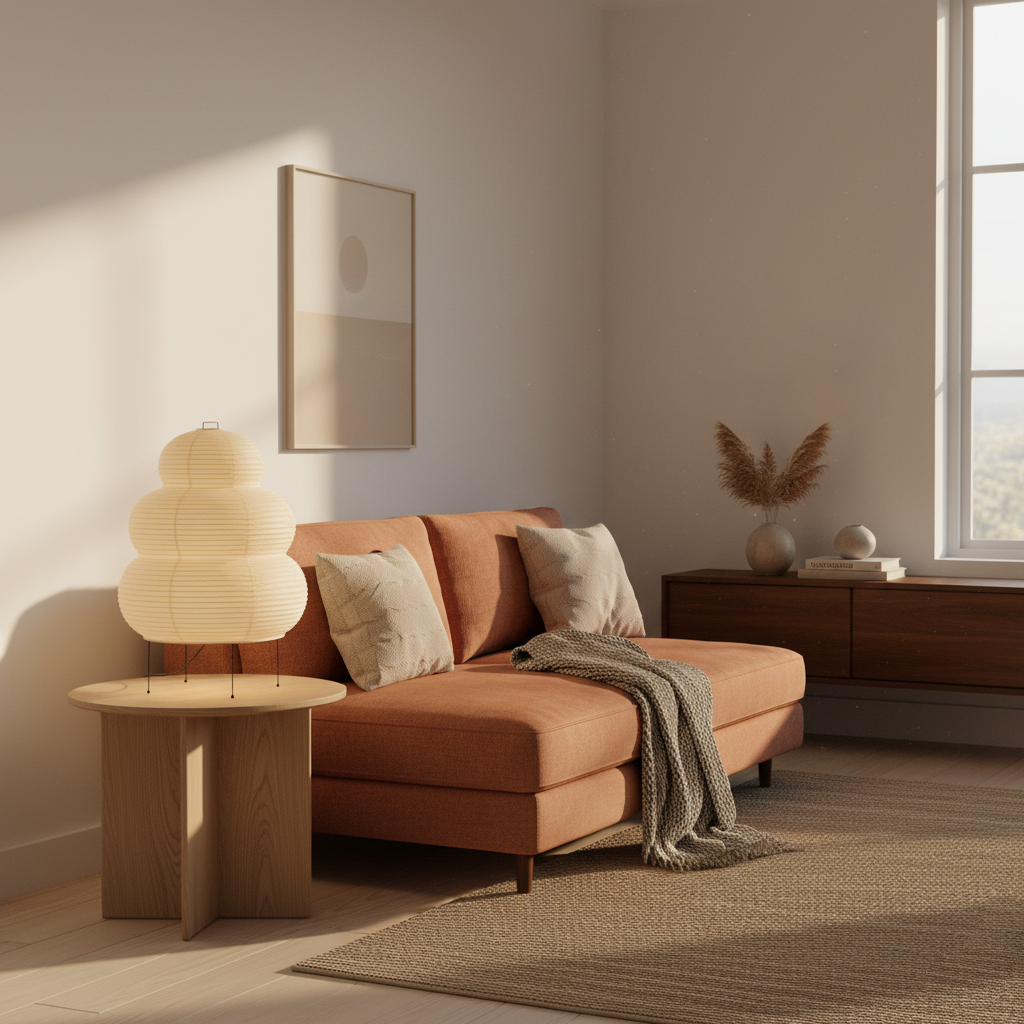 Rice Paper Table Lamp R19 — product view 8