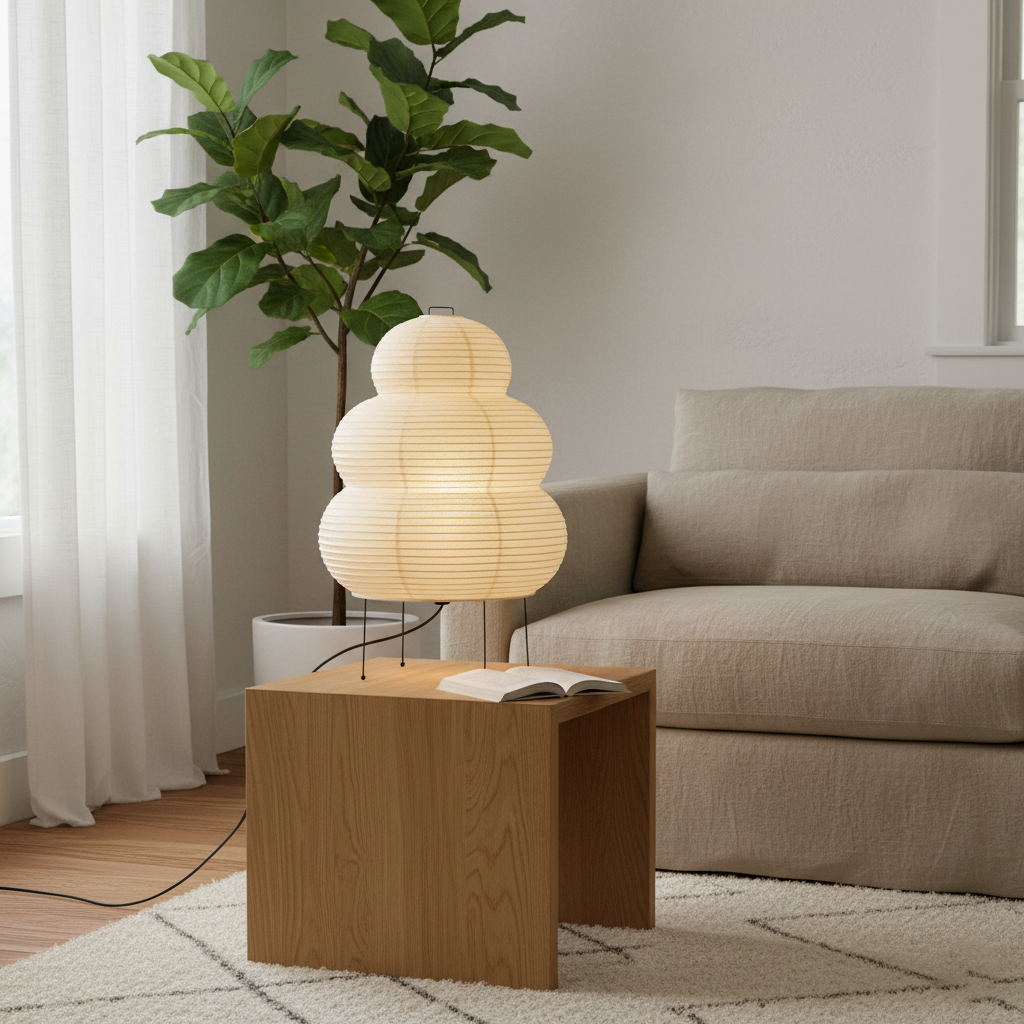 Rice Paper Table Lamp R19 — product view 11