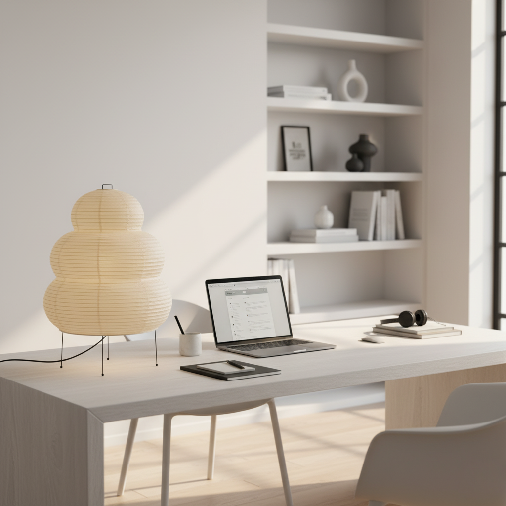 Rice Paper Table Lamp R19 — product view 12