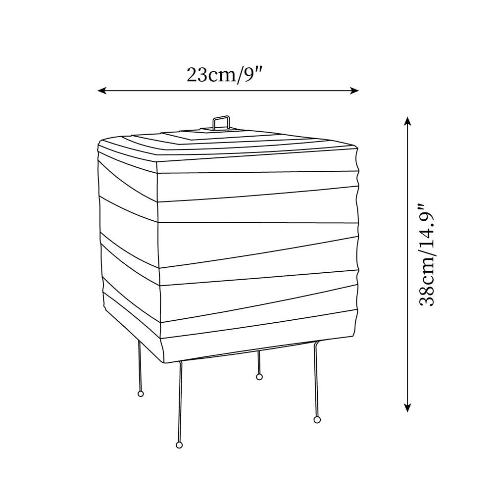 Rice Paper Table Lamp R26 — product view 4