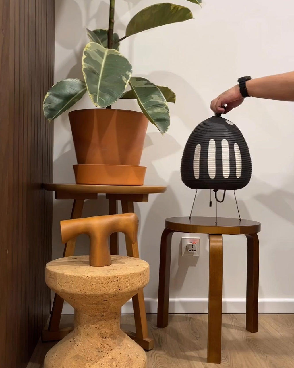 Rice Paper Table Lamp R22 — product view 56