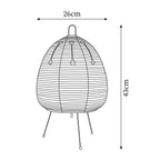Rice Paper Table Lamp R22 — product view 5