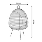 Rice Paper Table Lamp R22 — product view 7