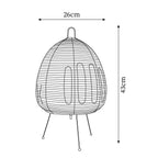 Rice Paper Table Lamp R22 — product view 8