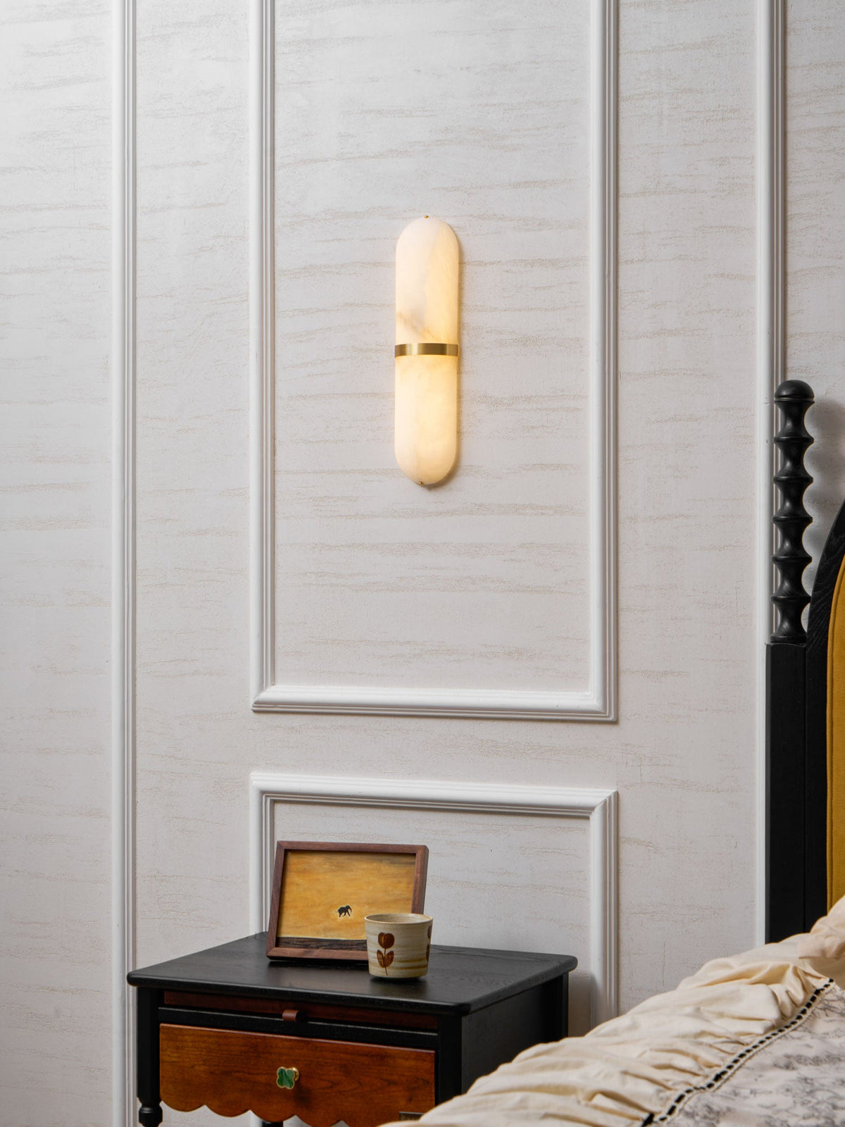 Alabaster Pill Wall Sconce