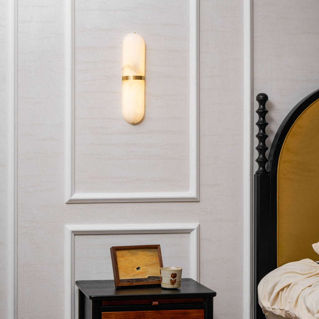 Alabaster Pill Wall Sconce