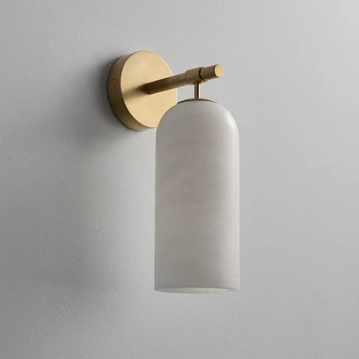 Alabaster Pillar Wall Sconce