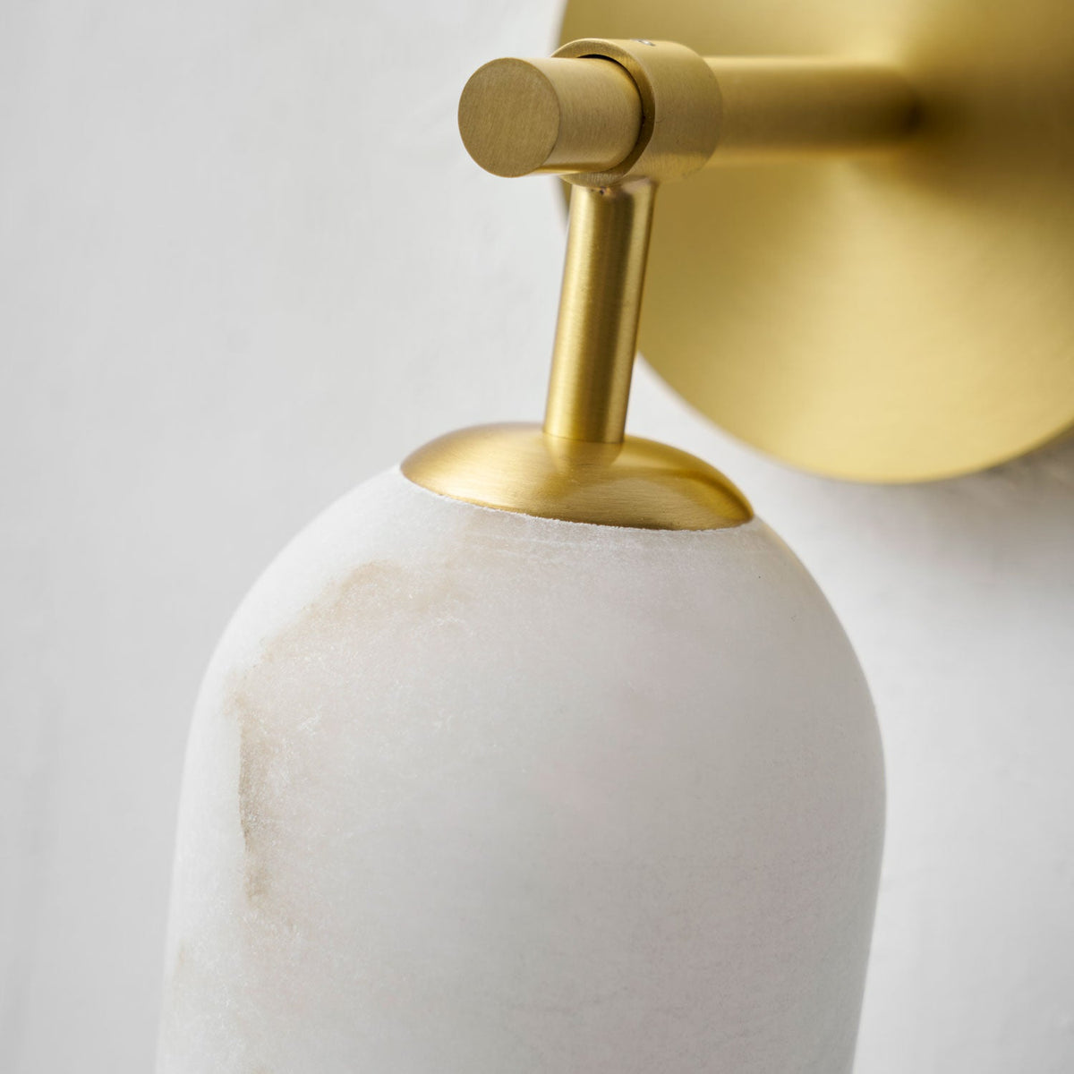 Alabaster Pillar Wall Sconce