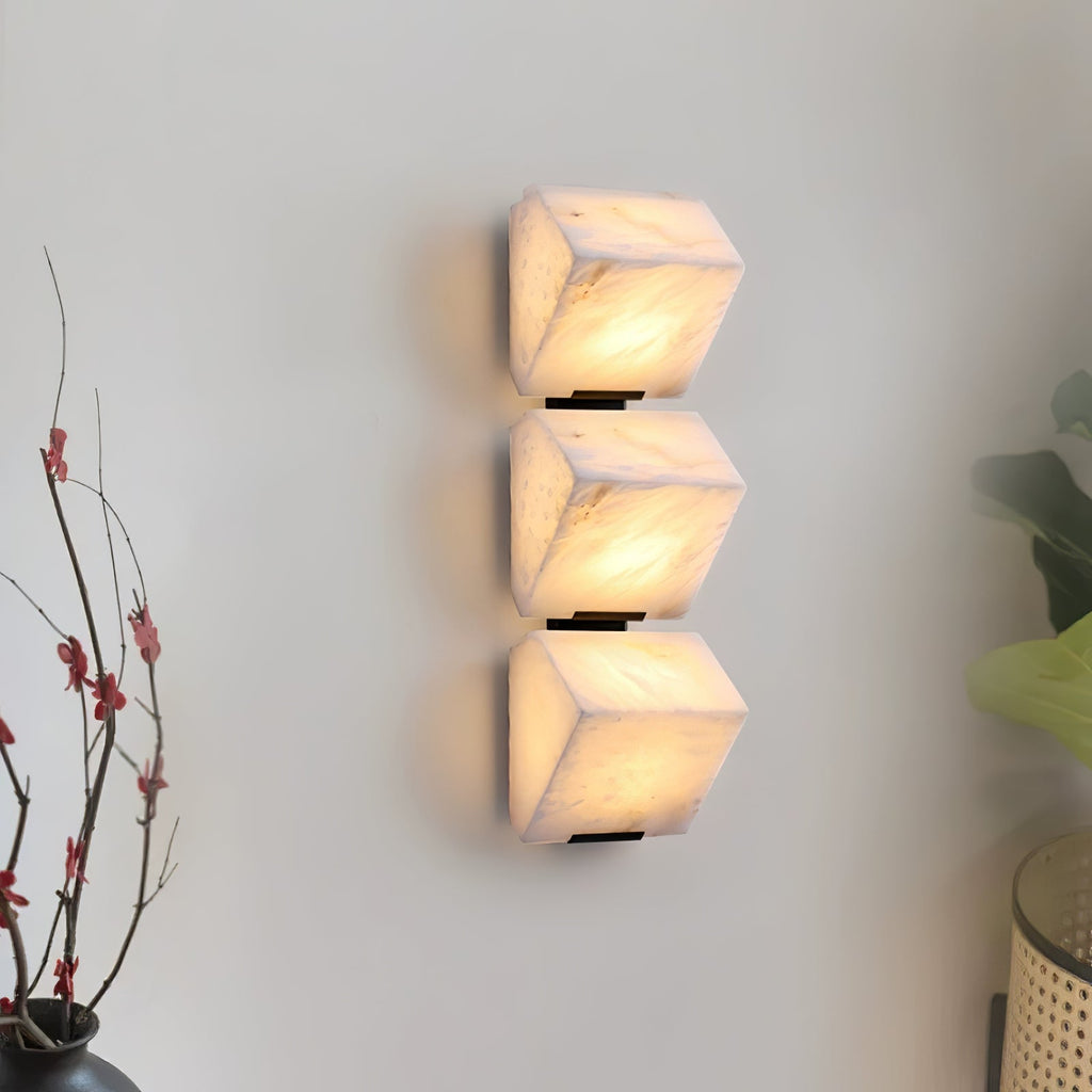 Alabaster Staircase Wall Sconce