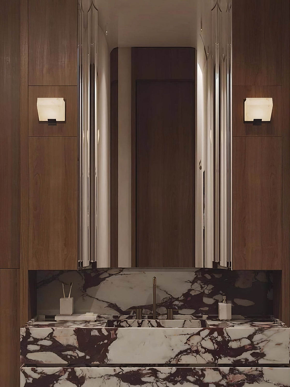 Alabaster Staircase Wall Sconce