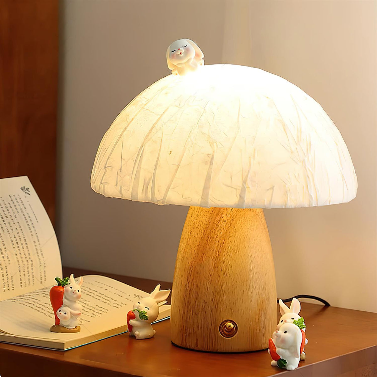 Alice Mushroom Wood Table Lamp — product view 22