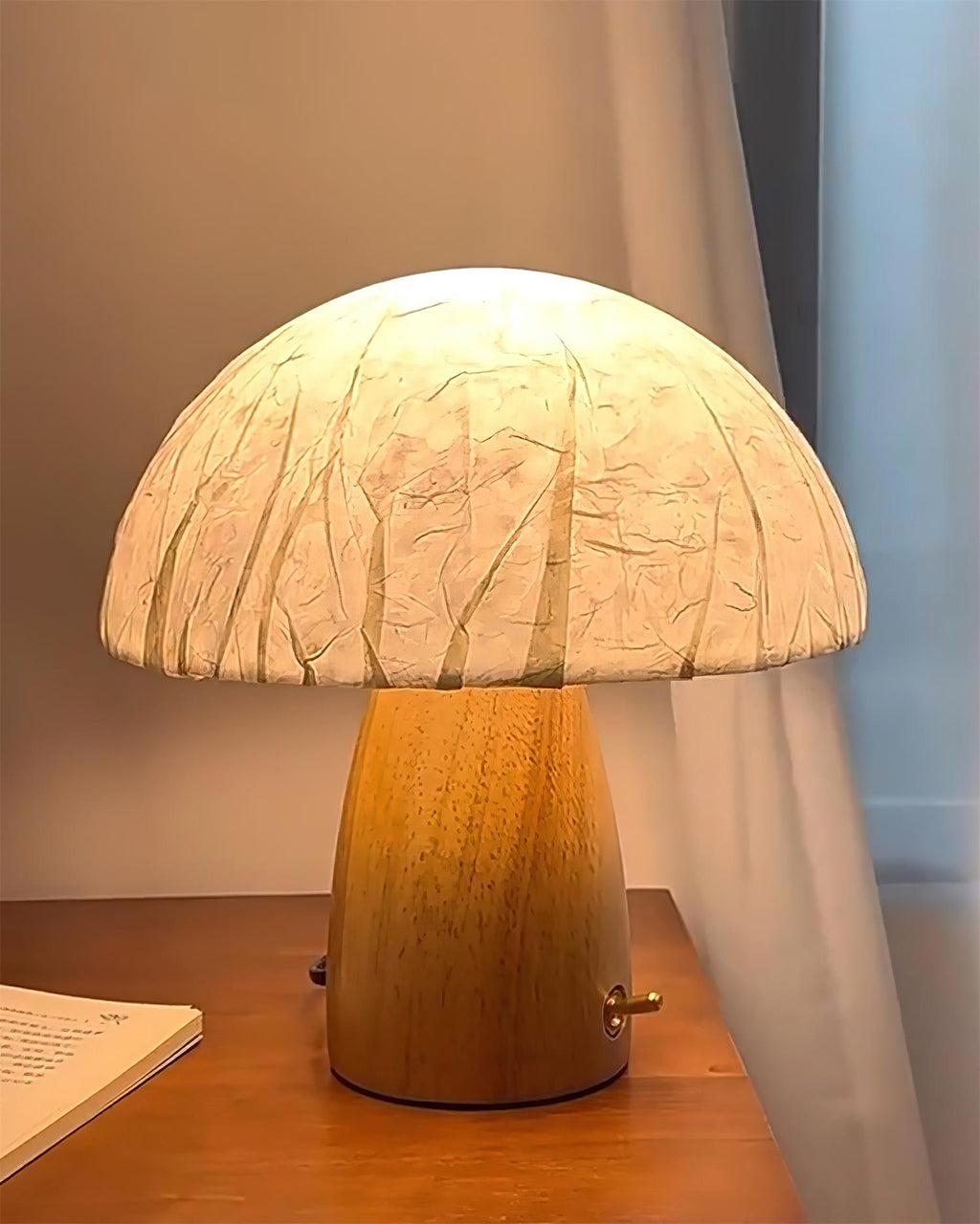 Alice Mushroom Wood Table Lamp — product view 14
