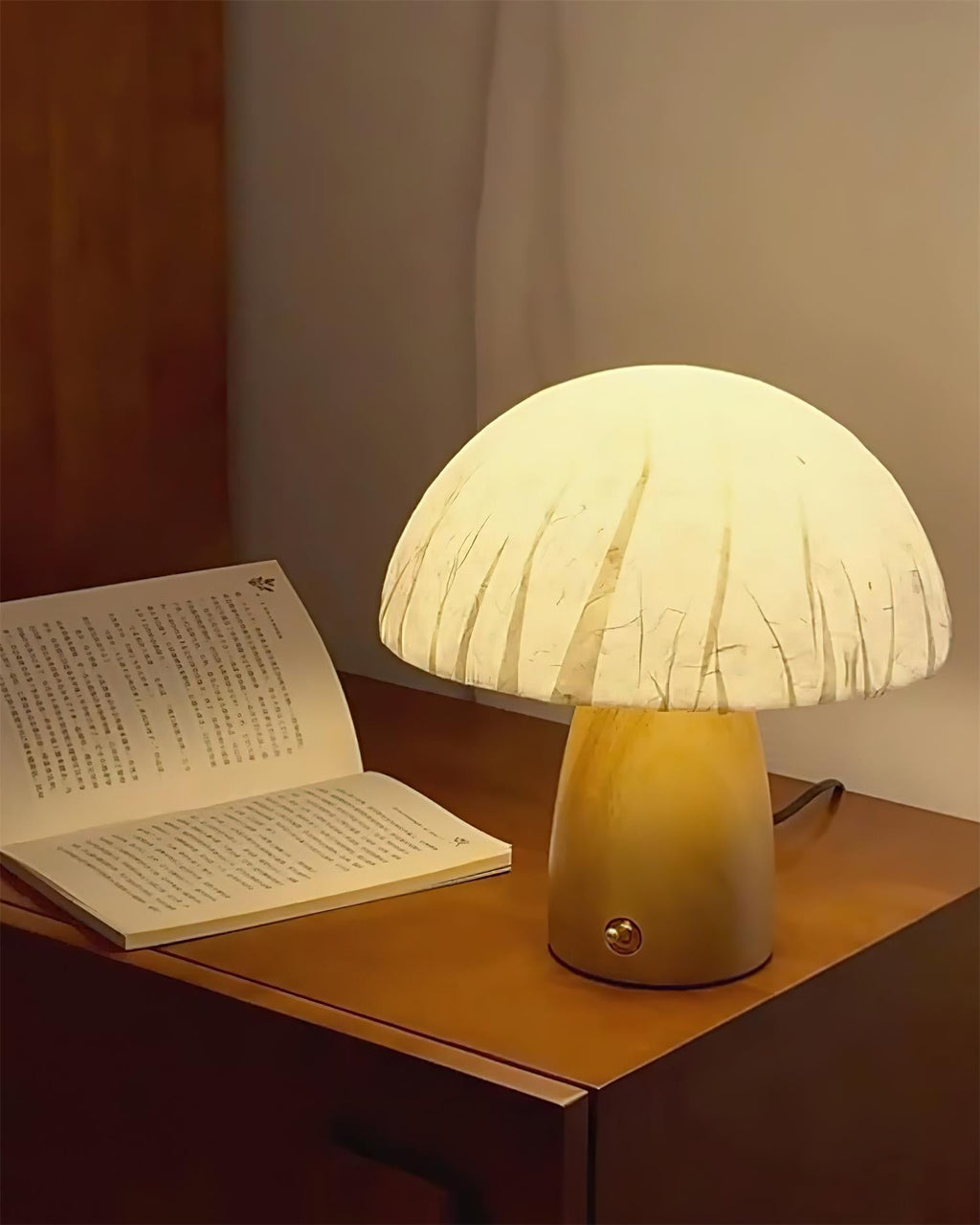 Alice Mushroom Wood Table Lamp — product view 17