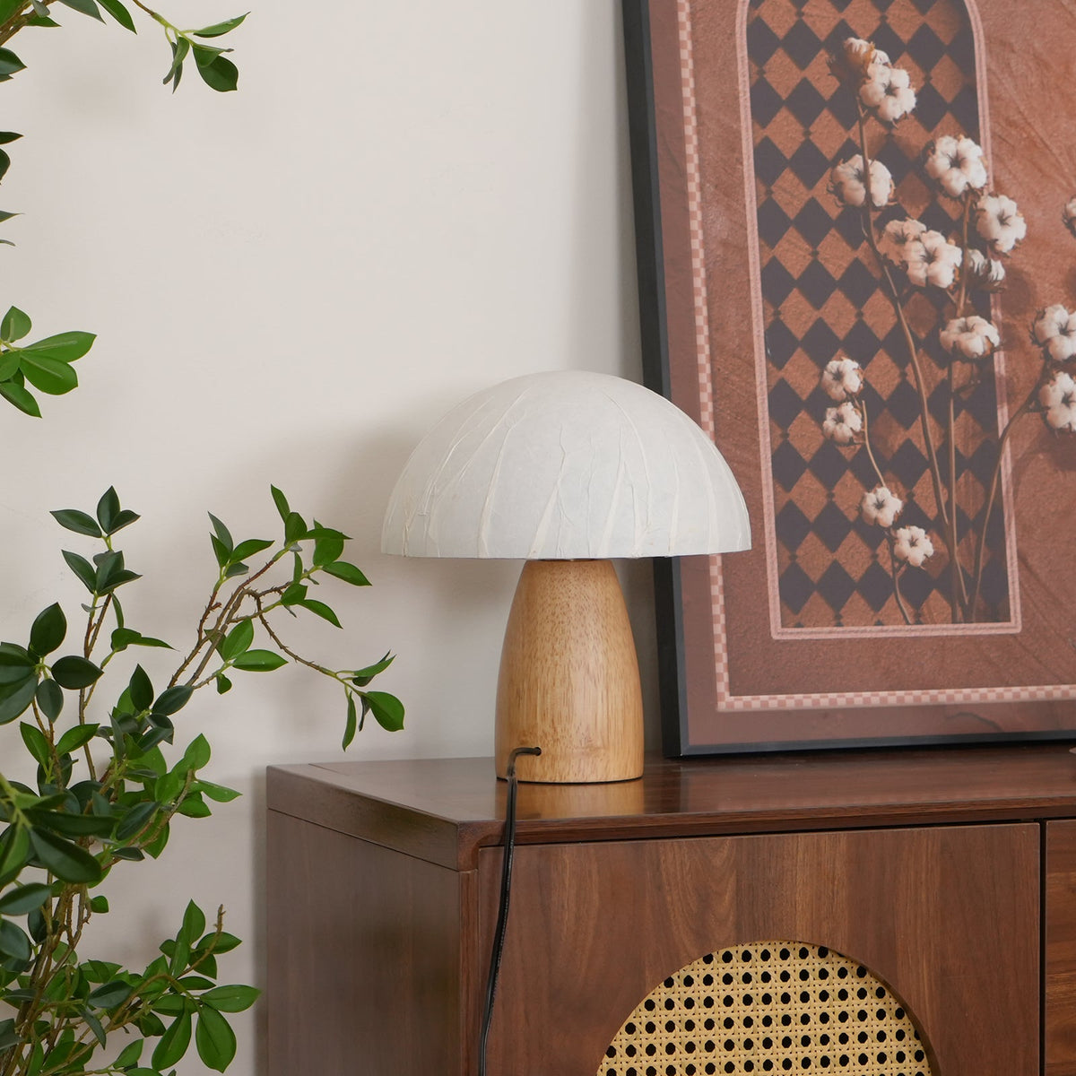 Alice Mushroom Wood Table Lamp — product view 24