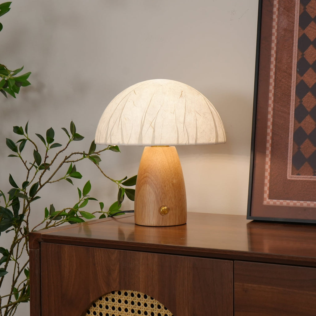 Alice Mushroom Wood Table Lamp — product view 7