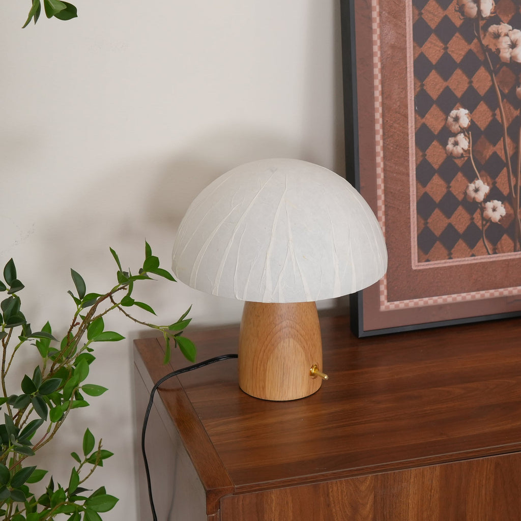 Alice Mushroom Wood Table Lamp — product view 11