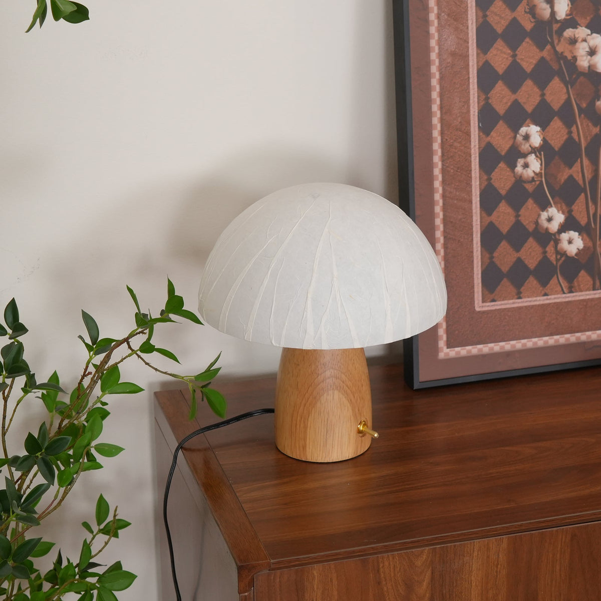 Alice Mushroom Wood Table Lamp — product view 11