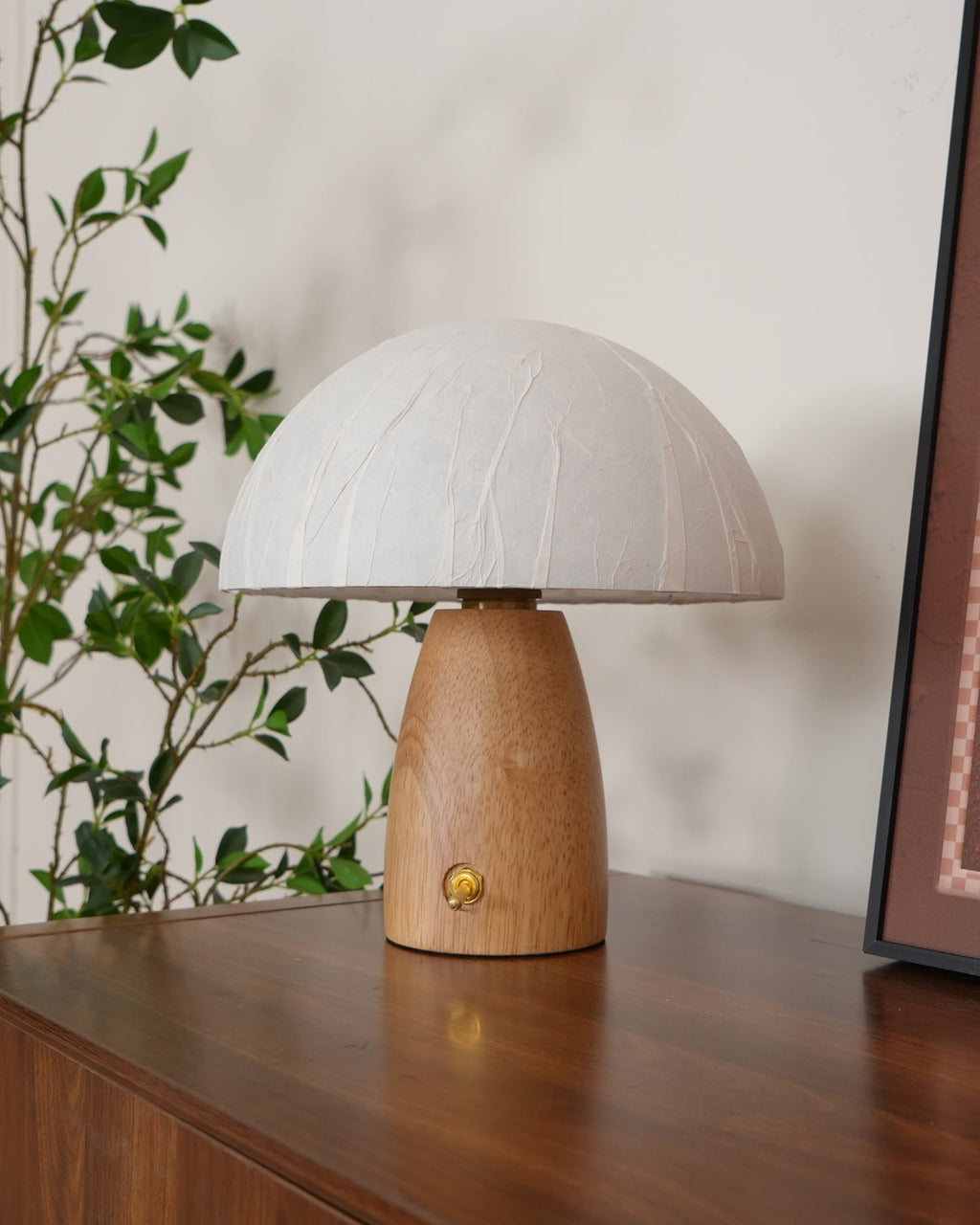 Alice Mushroom Wood Table Lamp — product view 25