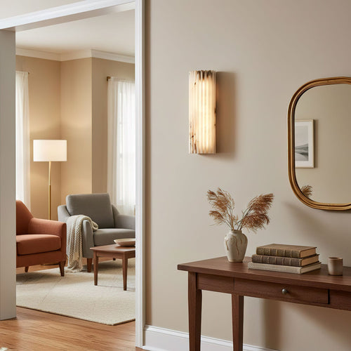 Alvia Alabaster Wall Sconce