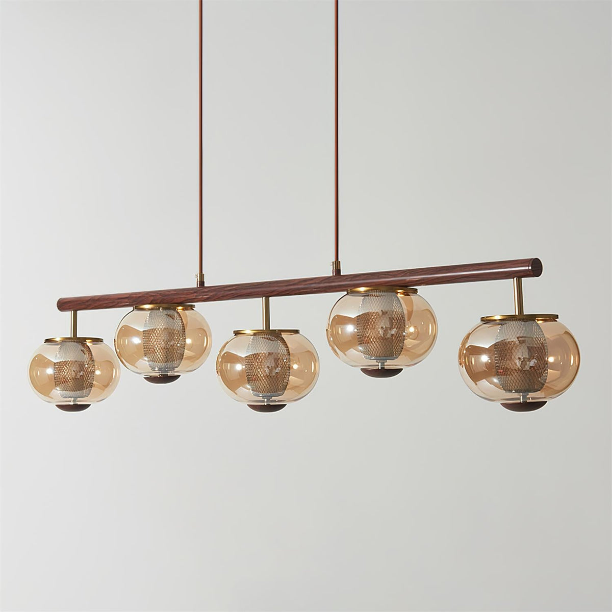 Amber Glass Chandelier — product view 9