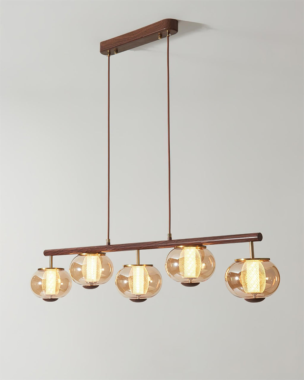 Amber Glass Chandelier — product view 8